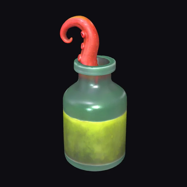 Tentacle Potion Bottle