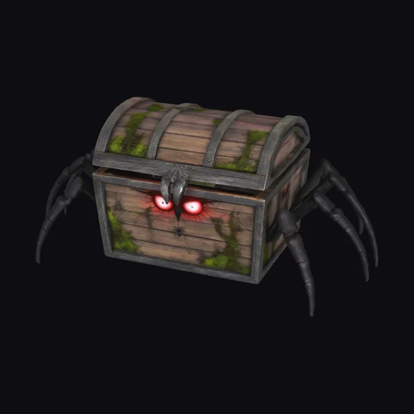 Mossy Wooden Treasure Box