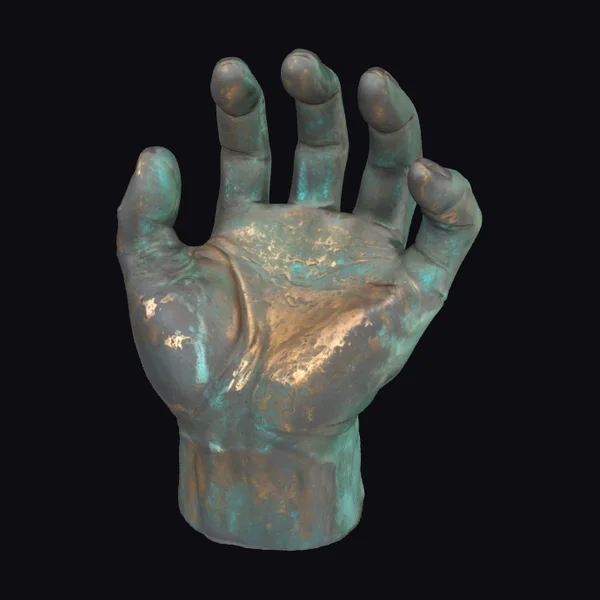 Weathered Bronze Hand