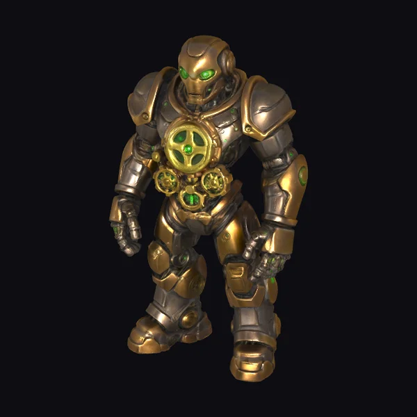 Steampunk Robot Guardian