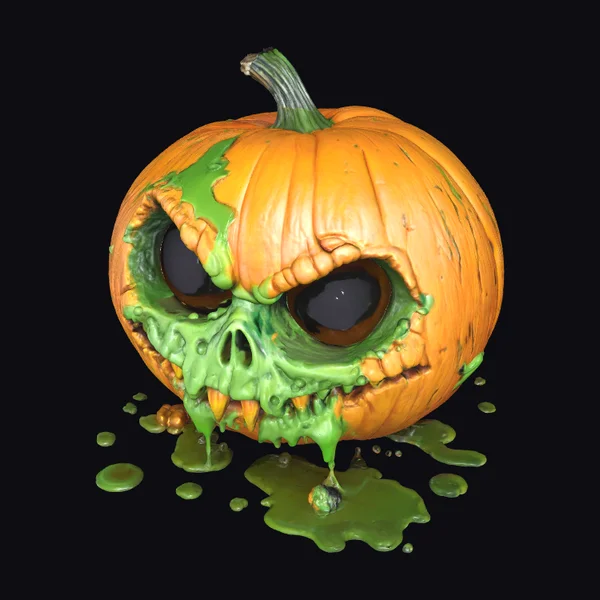 Oozing Pumpkin Skull