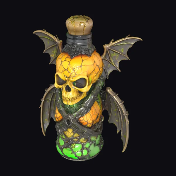 Bat Skull Potion Bottle
