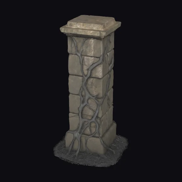 Ancient Stone Pedestal