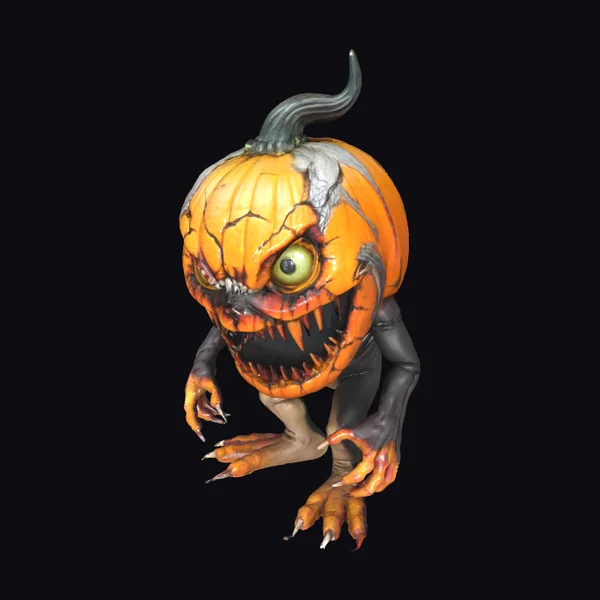 Cracked Pumpkin Monster