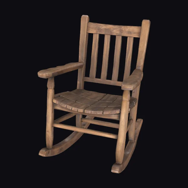 Old Wooden Rocking Chair