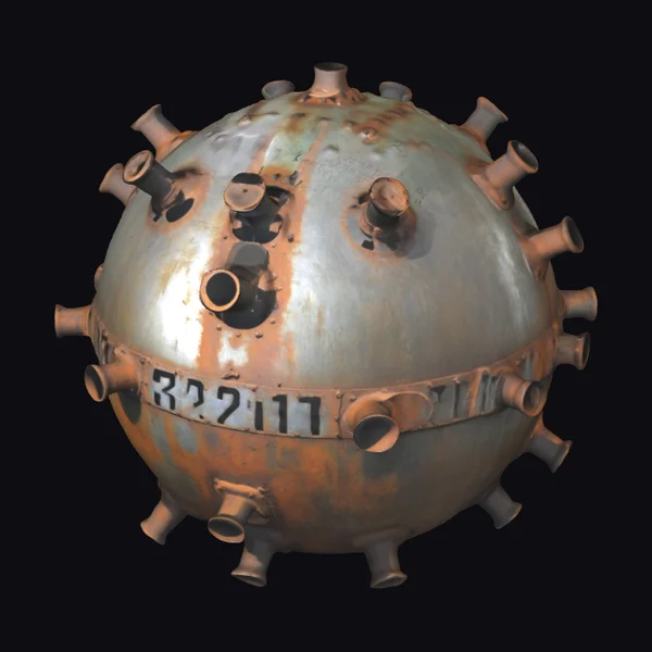 Rusty Naval Mine Sphere