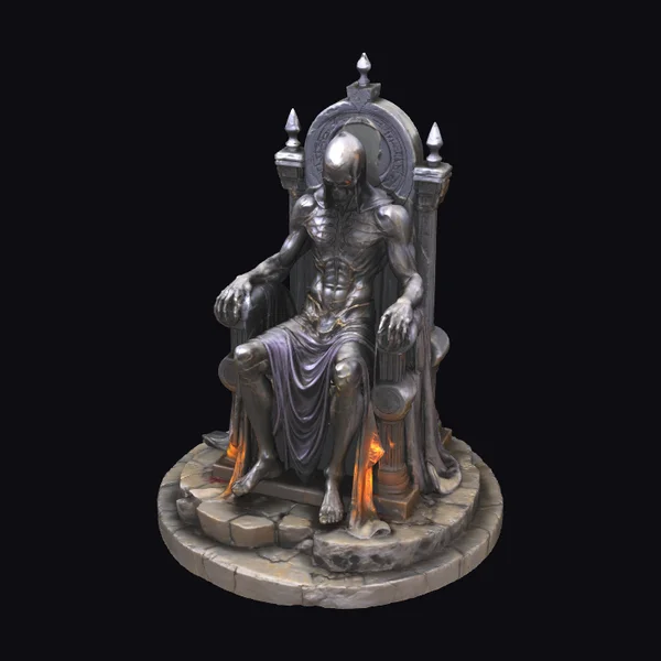 Undead Summoner on Throne