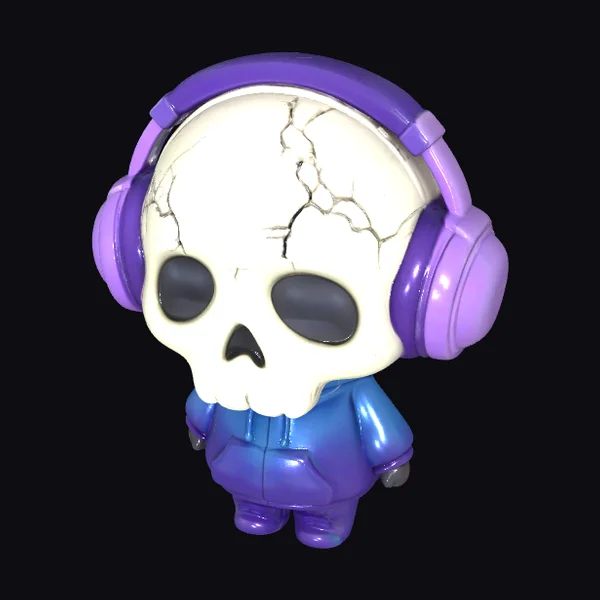 Chibi Skull Character