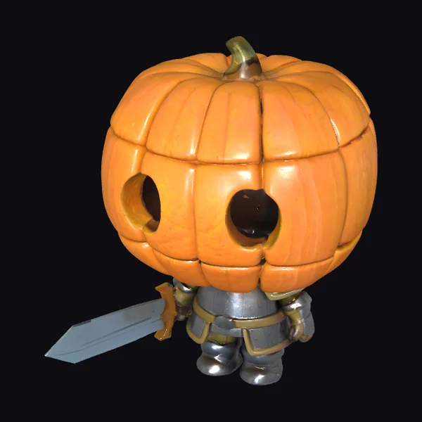 Pumpkin Knight Figurine