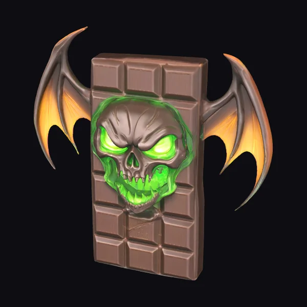 Winged Chocolate Skull Bar