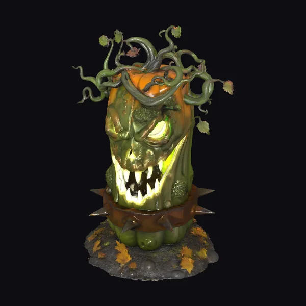 Spooky Gourd Lantern