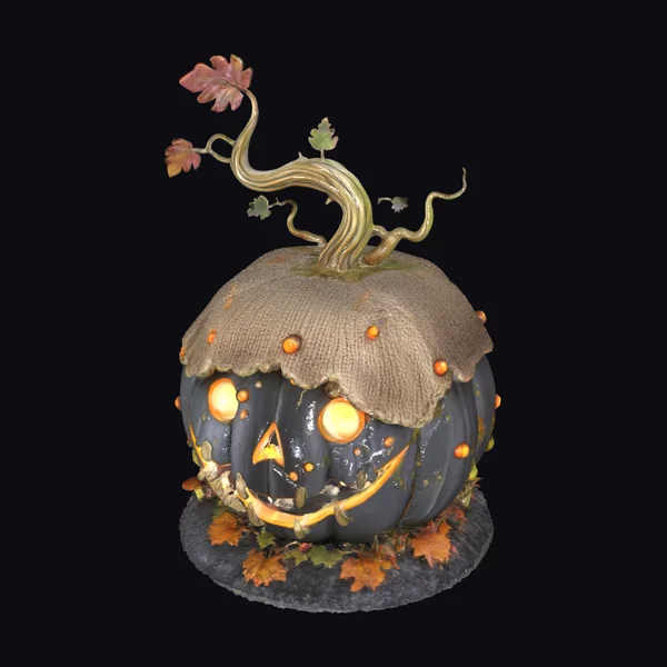 Glowing Pumpkin Decoration