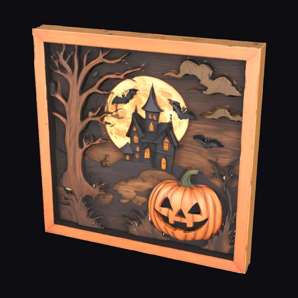 Haunted Harvest Night Scene