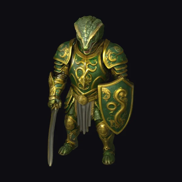Green Scaly Knight Armor