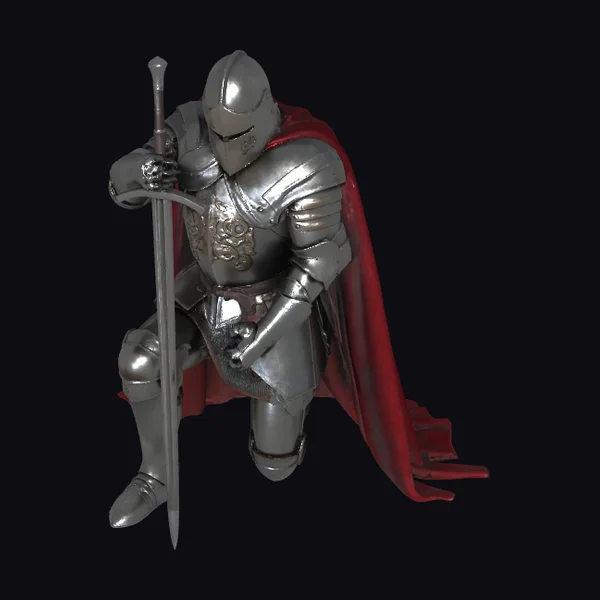 Kneeling Knight with Sword