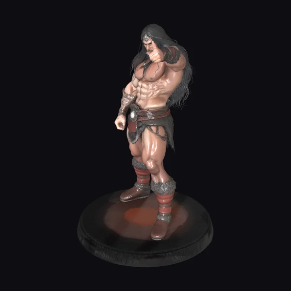 Muscular Warrior Figurine