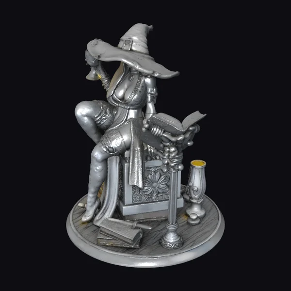 Witch on Ornate Chair