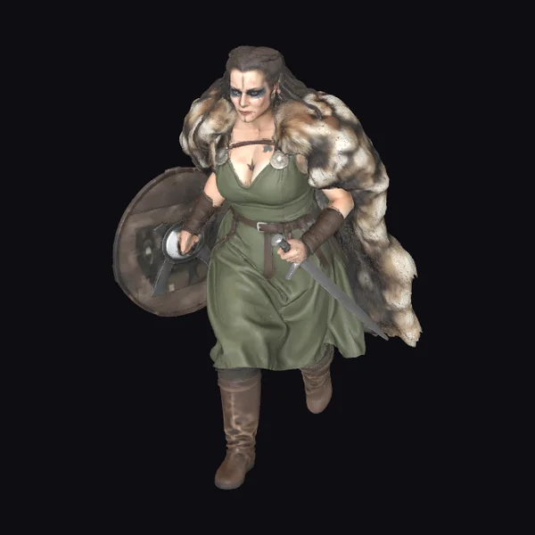 Warrior Woman with Shield