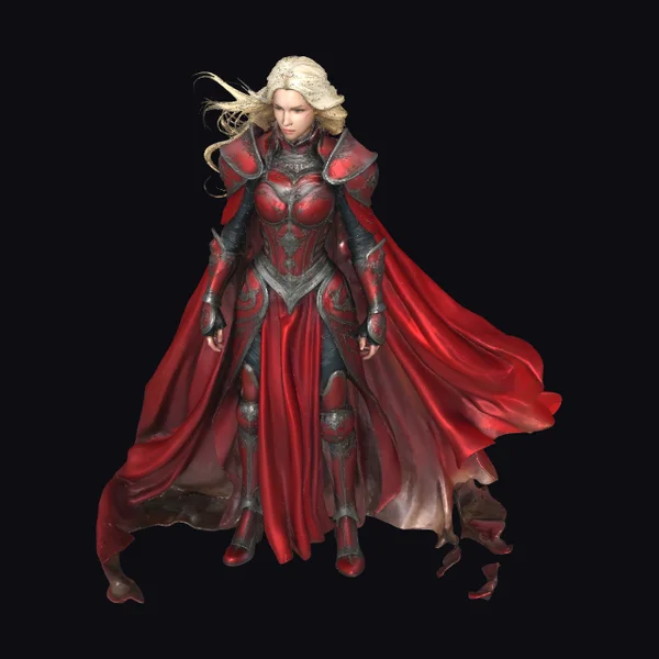Female Red Knight Armor