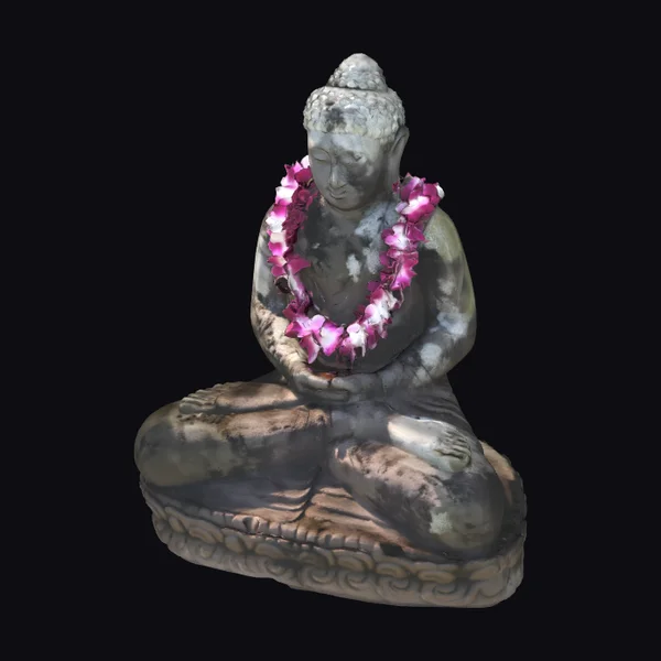 Buddha Statue with Lei
