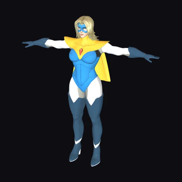 Blonde Superheroine Costume