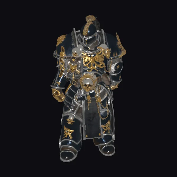Armored Warrior with Skull