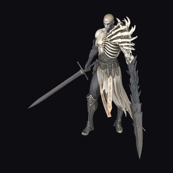 Skeleton Warrior with Swords