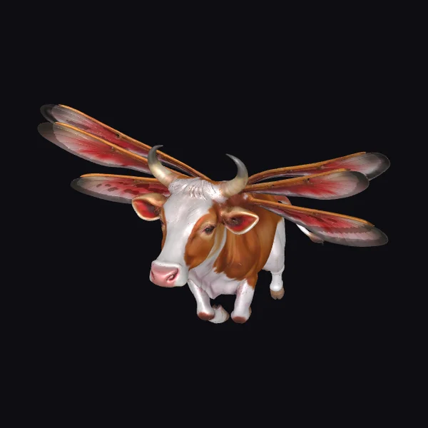 Winged Brown Cow
