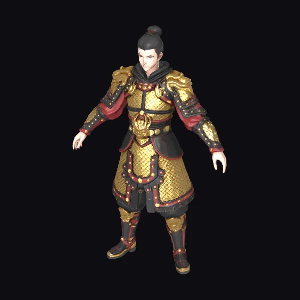 Golden Dragon Warrior Armor