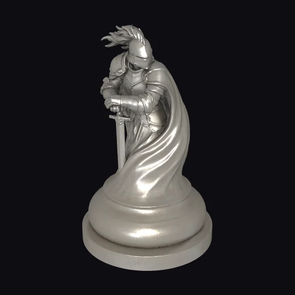 Silver Knight Statue