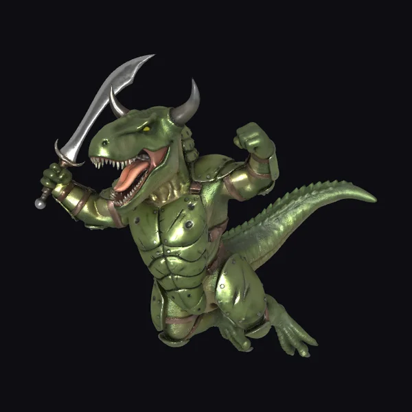 Armored Dinosaur Warrior