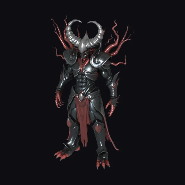 Armored Demon Figure