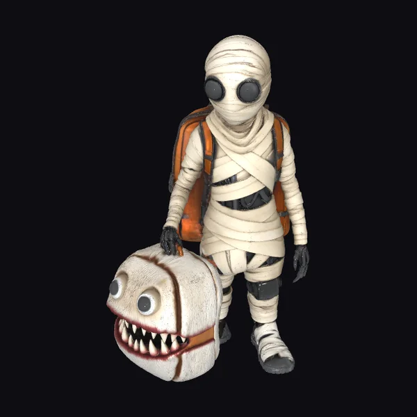 Mummified Traveler with Companion