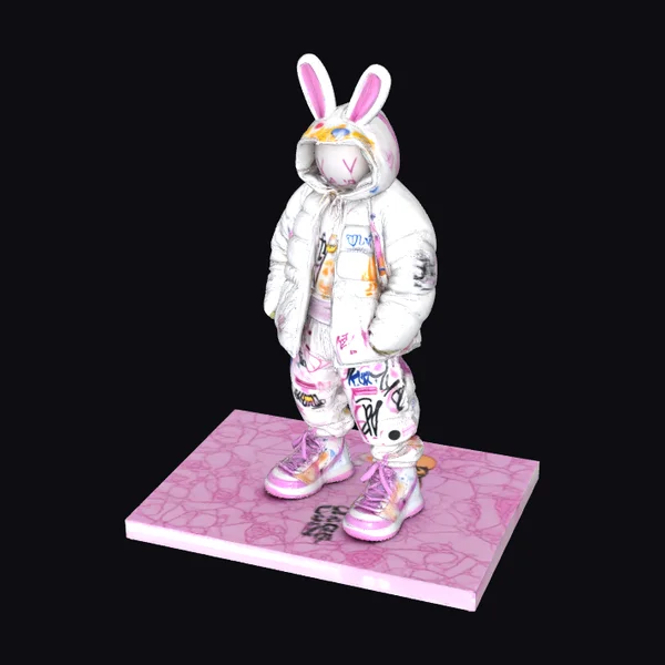 Graffiti Bunny Aesthetic