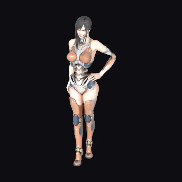 Cybernetic Female Warrior