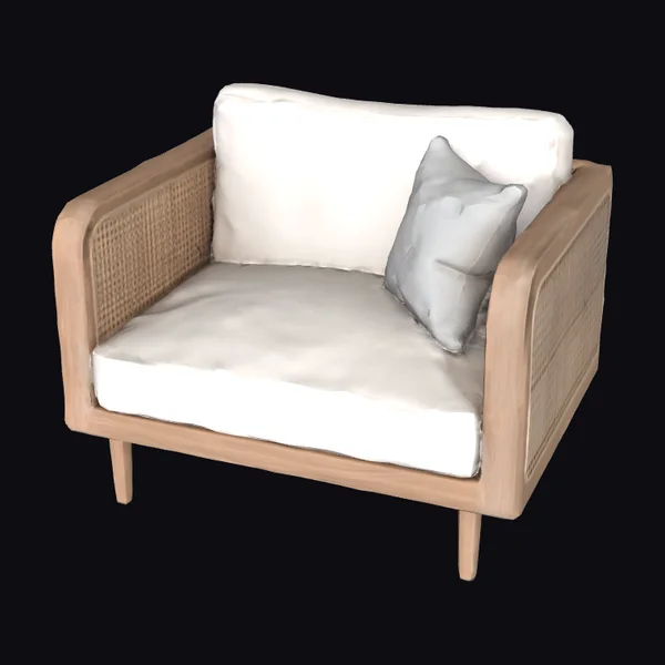 Woven Wooden Armchair