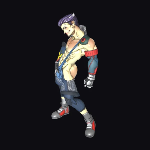 Cyberpunk Male Warrior