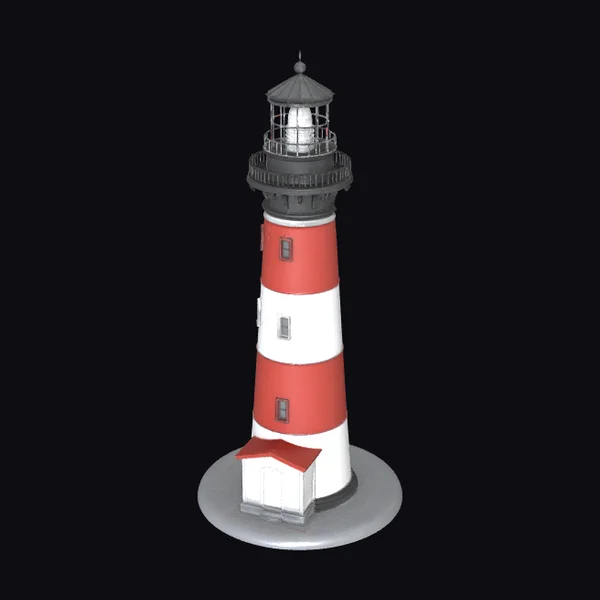 Striped Lighthouse Tower