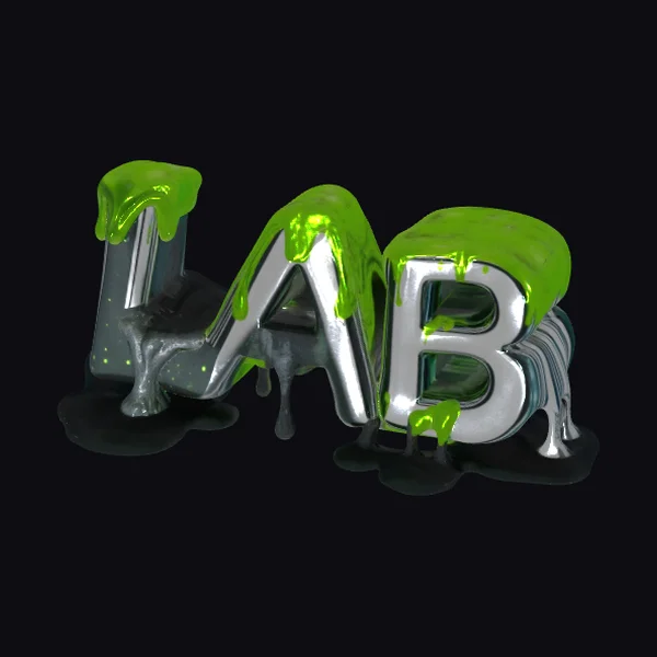 Metallic Letters with Slime