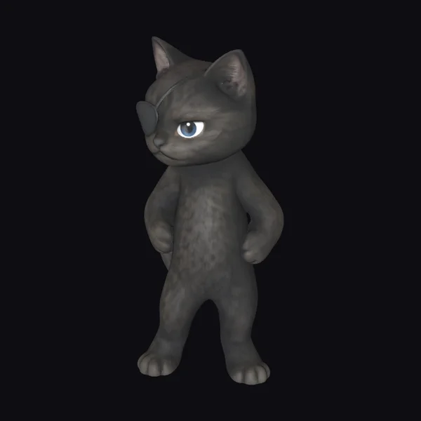 Monstercat with Eye Patch