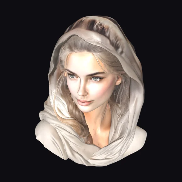 Hooded Female Portrait
