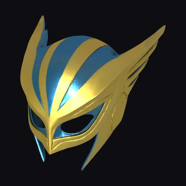 Golden Winged Warrior Helmet
