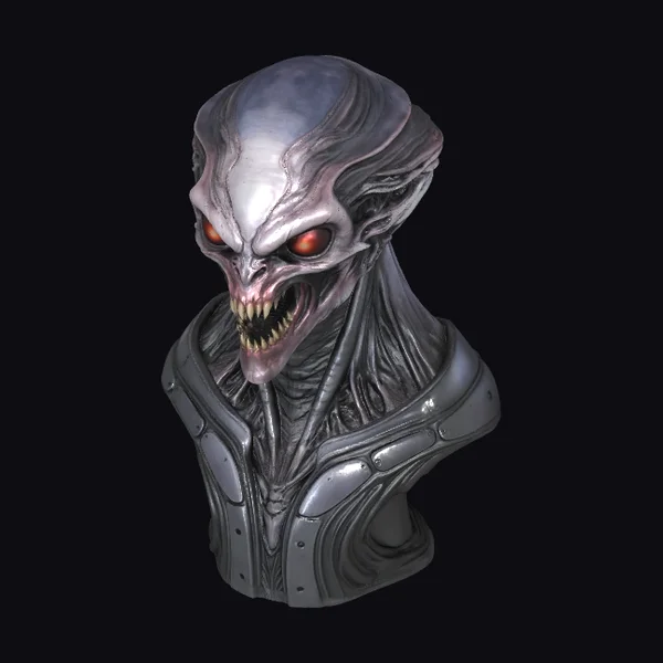Alien Creature Bust