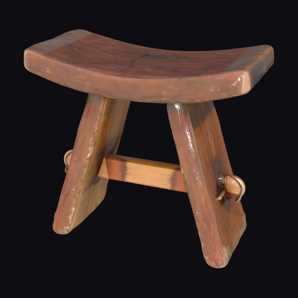 Wooden Saddle Stool