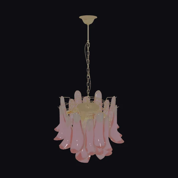 Pink Murano Glass Chandelier