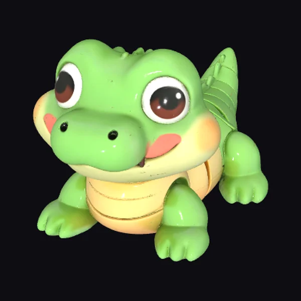 Cuddly Green Crocodile Toy