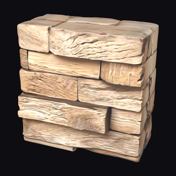 Wooden Texture Wall Blocks
