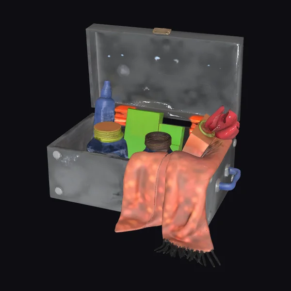 Open Medical Kit Box