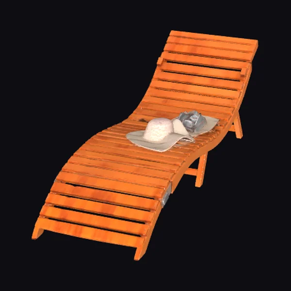 Wooden Beach Lounger Chair