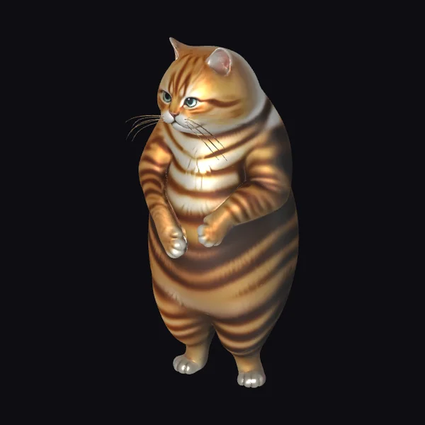 Chubby Tabby Cat